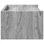 skærmstander 42x24x16 cm konstrueret træ grå sonoma-eg