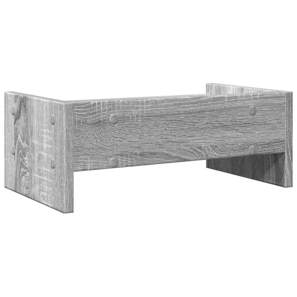 skærmstander 42x24x16 cm konstrueret træ grå sonoma-eg