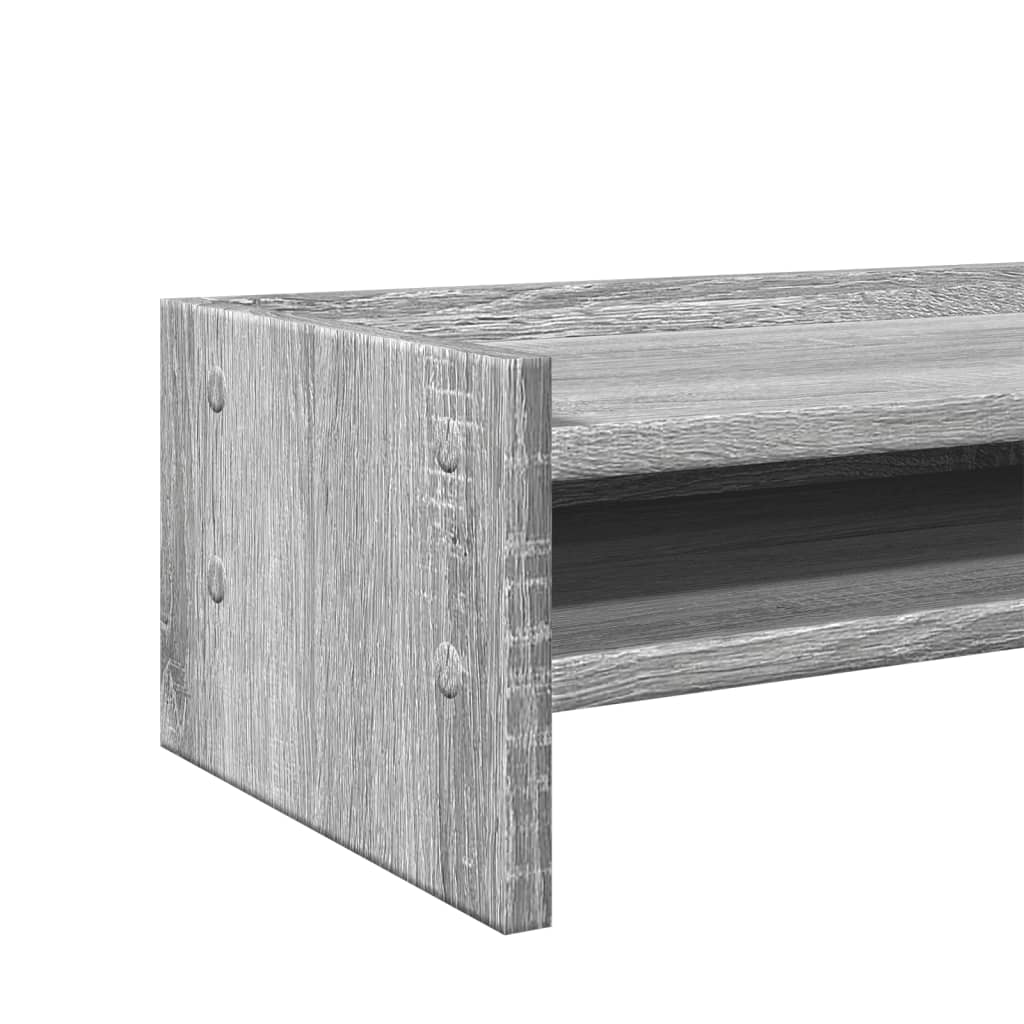 skærmstander 42x24x16 cm konstrueret træ grå sonoma-eg