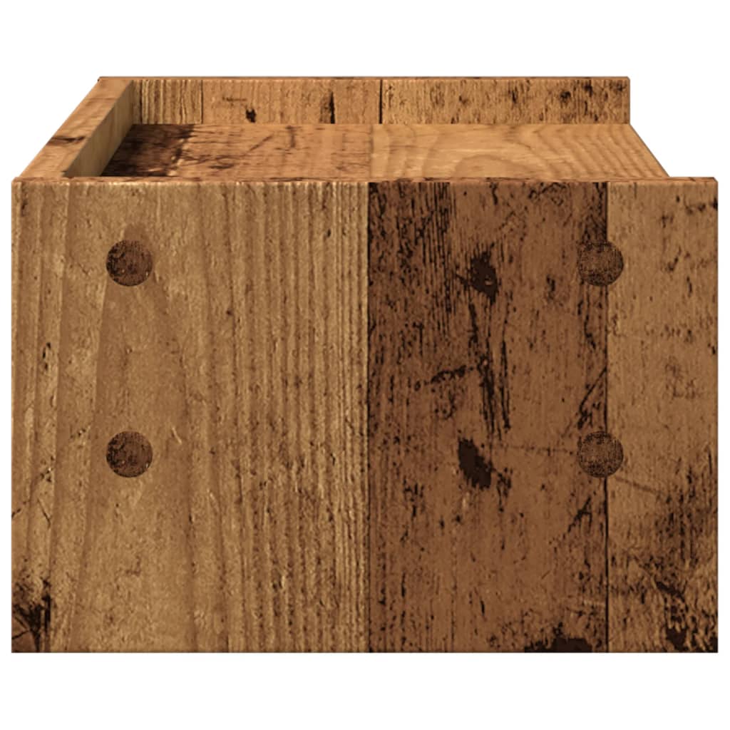 skærmholder 42x24x16 cm konstrueret træ gammelt trælook