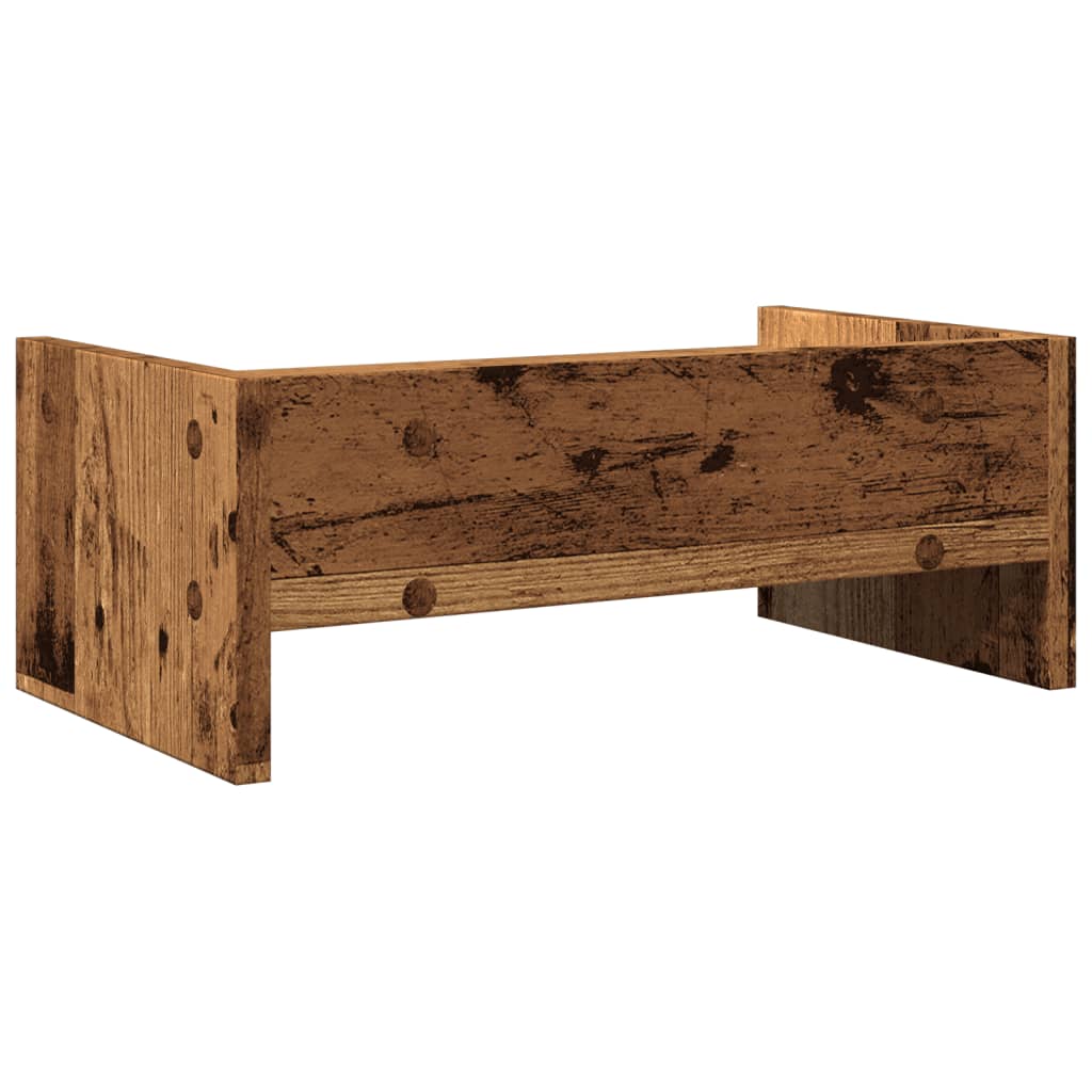 skærmholder 42x24x16 cm konstrueret træ gammelt trælook