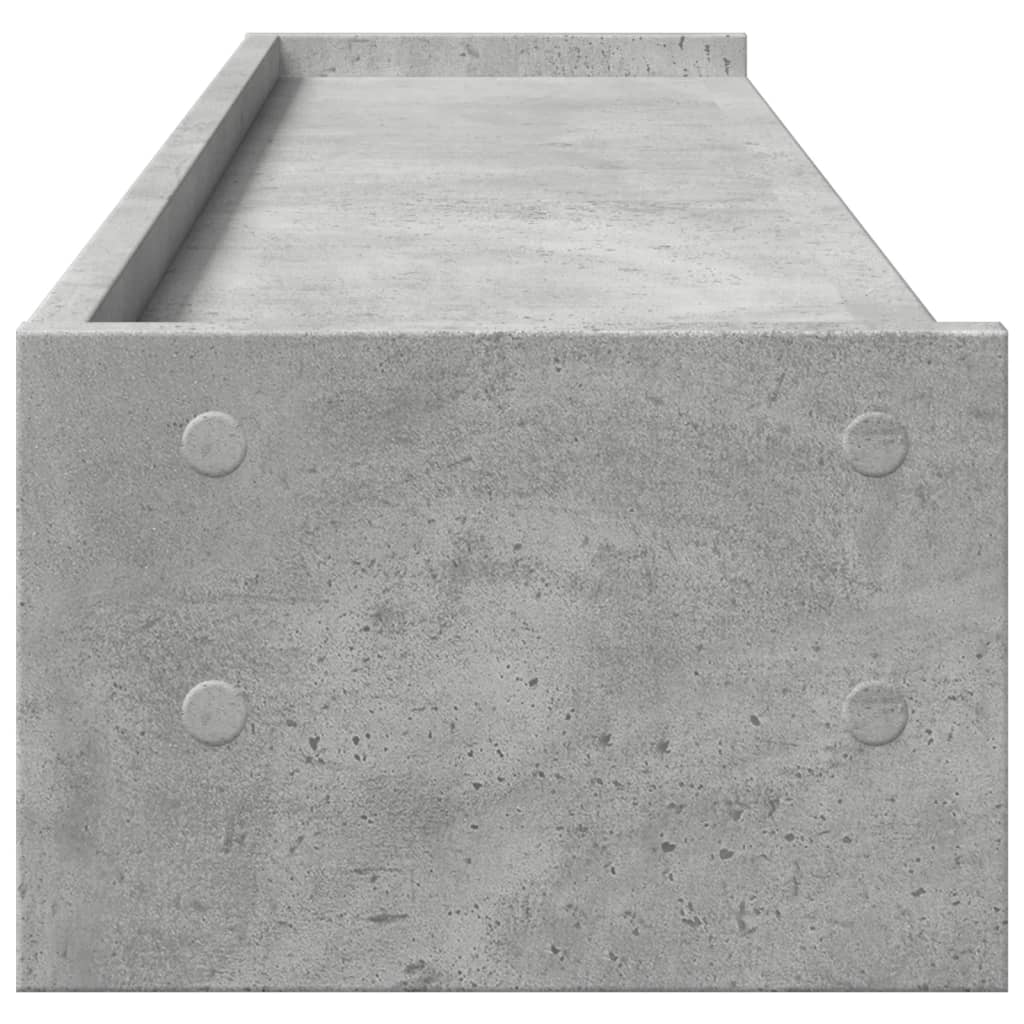 skærmstander 100x24x16 cm konstrueret træ betongrå