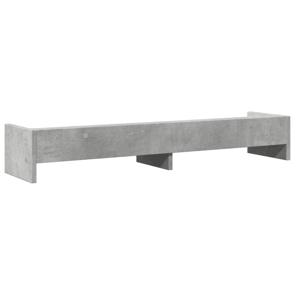 skærmstander 100x24x16 cm konstrueret træ betongrå