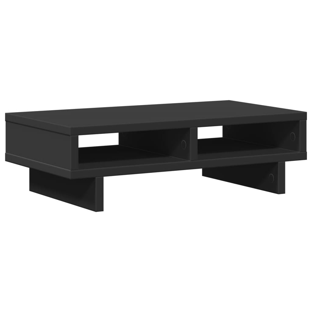 skærmholder 50x27x15 cm konstrueret træ sort