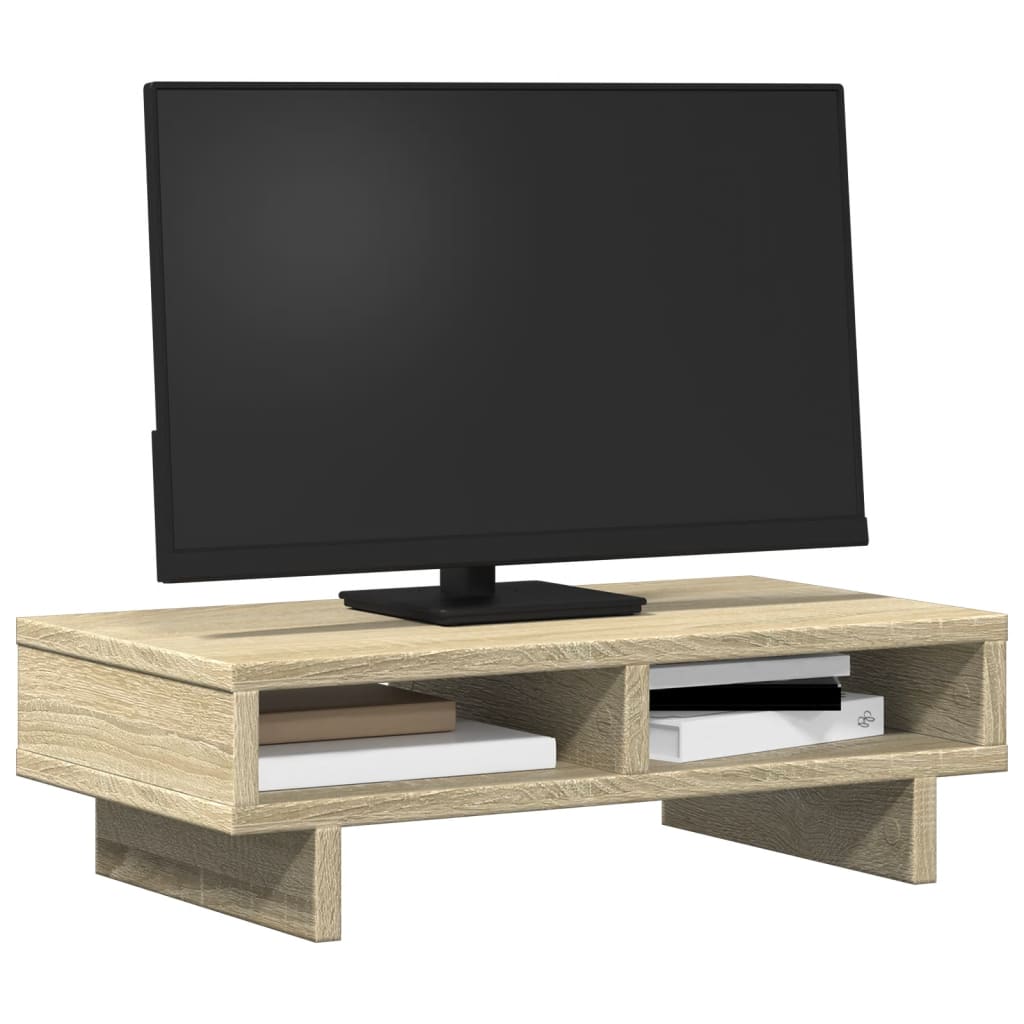 skærmholder 50x27x15 cm konstrueret træ sonoma-eg