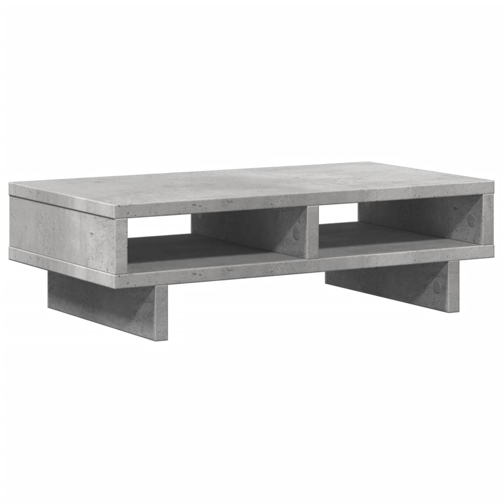skærmholder 50x27x15 cm konstrueret træ betongrå