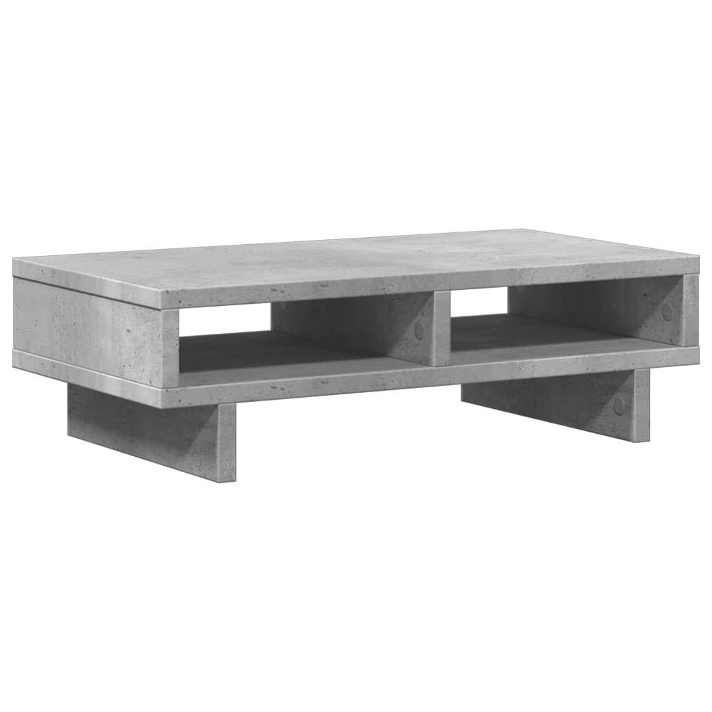skærmholder 50x27x15 cm konstrueret træ betongrå