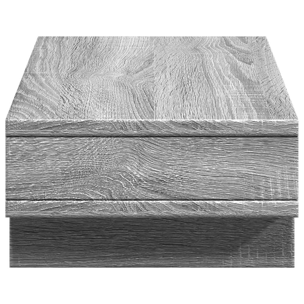skærmholder 50x27x15 cm konstrueret træ grå sonoma