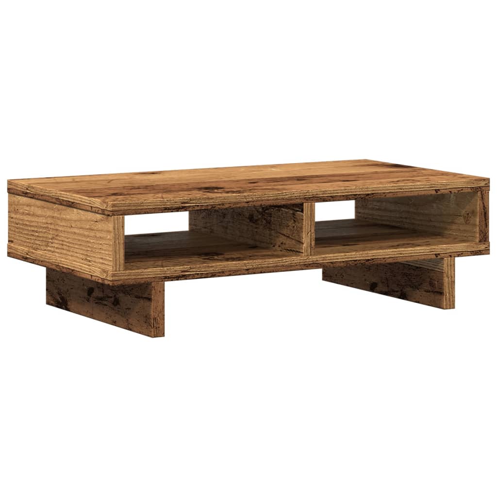 skærmholder 50x27x15 cm konstrueret træ gammelt træ