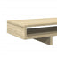skærmstander 100x27x15 cm konstrueret træ sonoma-eg