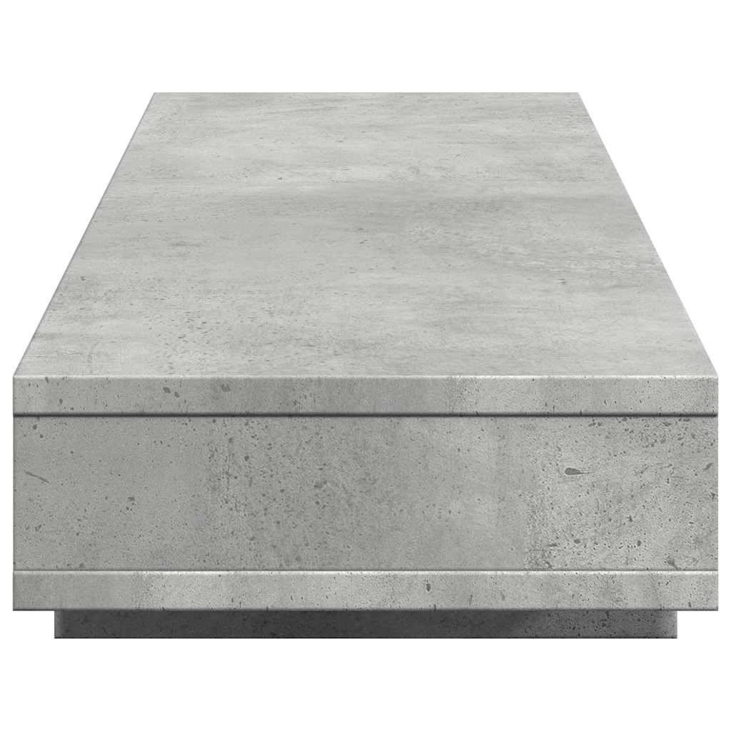 skærmstander 100x27x15 cm konstrueret træ betongrå