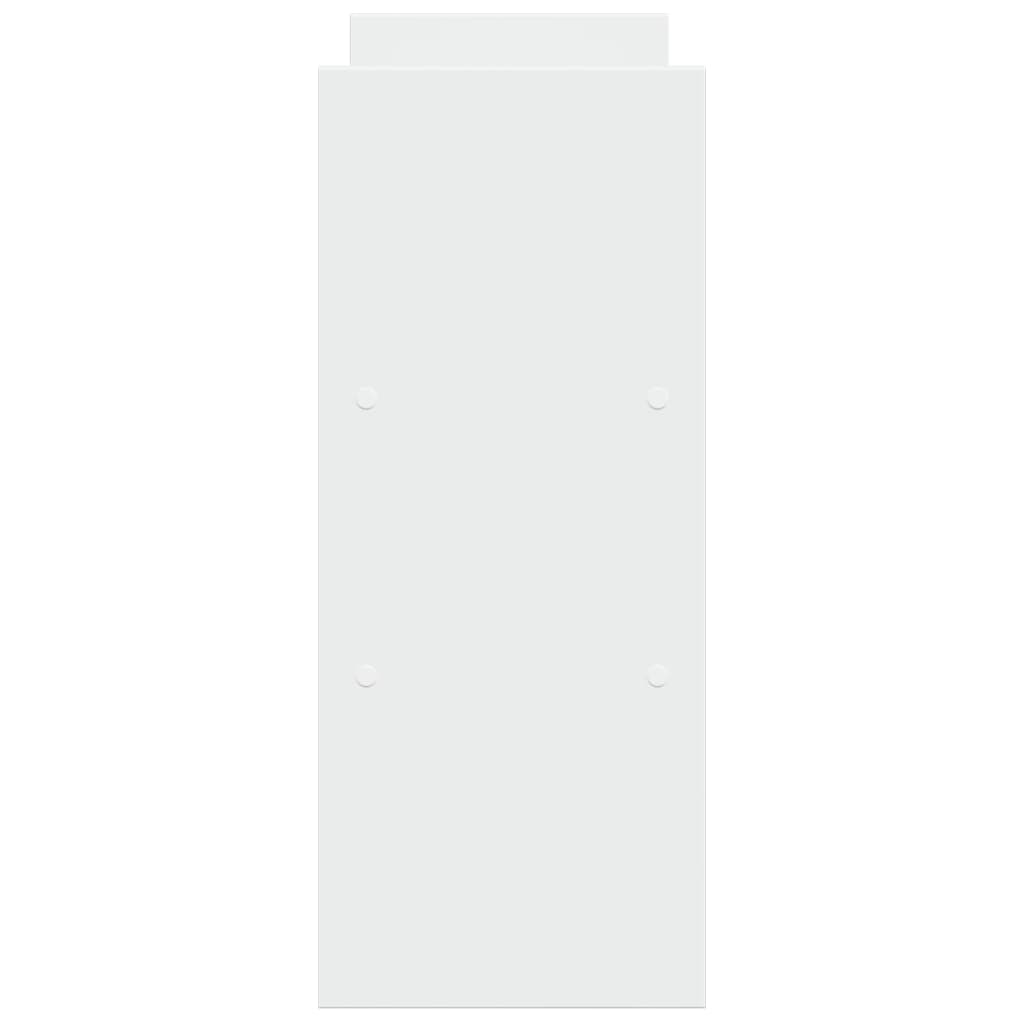hylde til skrivebord 40x17x41 cm konstrueret træ hvid