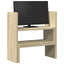 hylde til skrivebord 40x17x41 cm konstrueret træ sonoma-eg