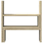 hylde til skrivebord 40x17x41 cm konstrueret træ sonoma-eg