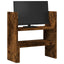 hylde til skrivebord 40x17x41 cm konstrueret træ røget eg