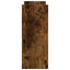 hylde til skrivebord 40x17x41 cm konstrueret træ røget eg