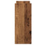 hylde til skrivebord 40x17x41 cm konstrueret træ antikt træ