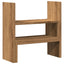 hylde til skrivebord 40x17x41 cm konstrueret træ kunsteg