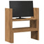 hylde til skrivebord 40x17x41 cm konstrueret træ kunsteg