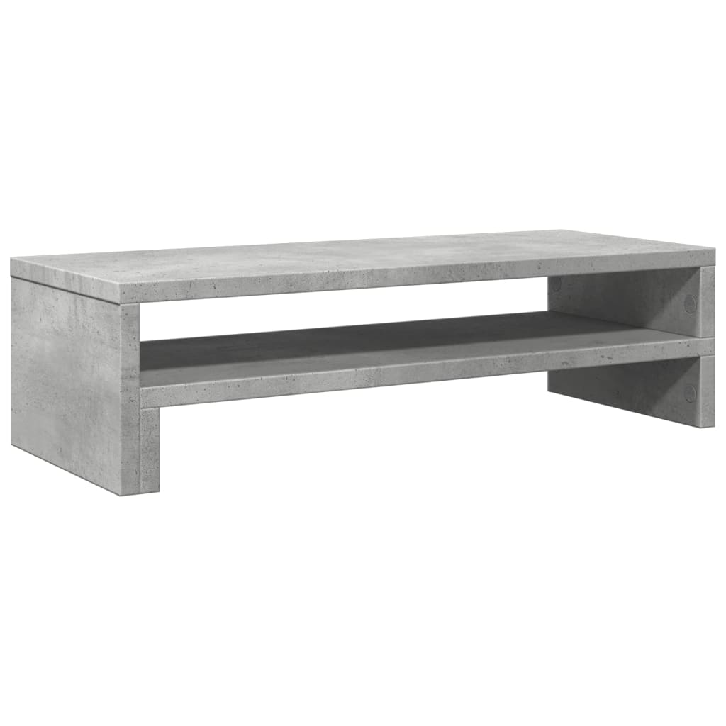 skærmholder 54x22x15 cm konstrueret træ betongrå