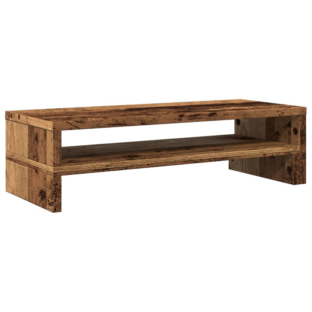 skærmholder 54x22x15 cm konstrueret træ gammelt træ