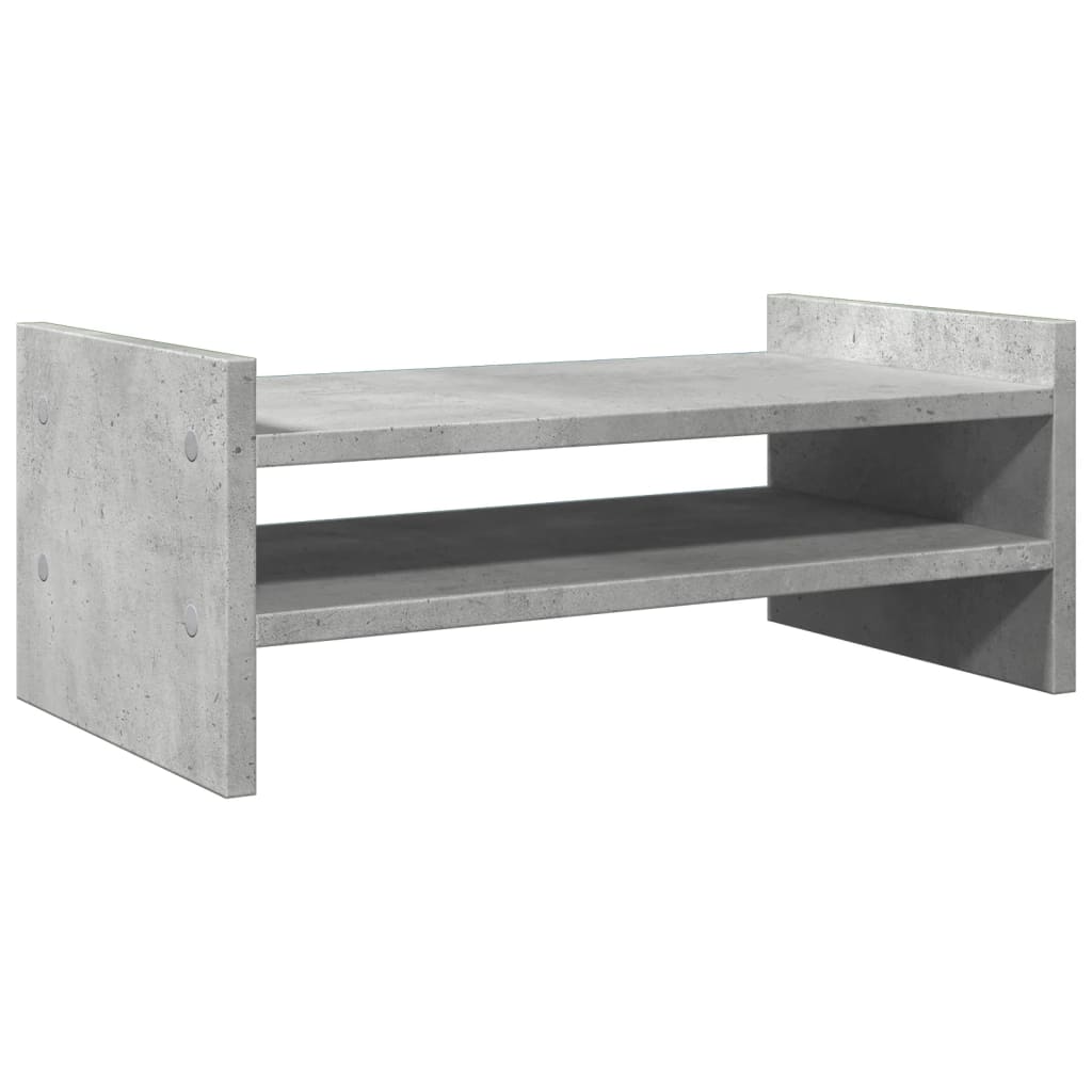skærmholder 50x27x20 cm konstrueret træ betongrå