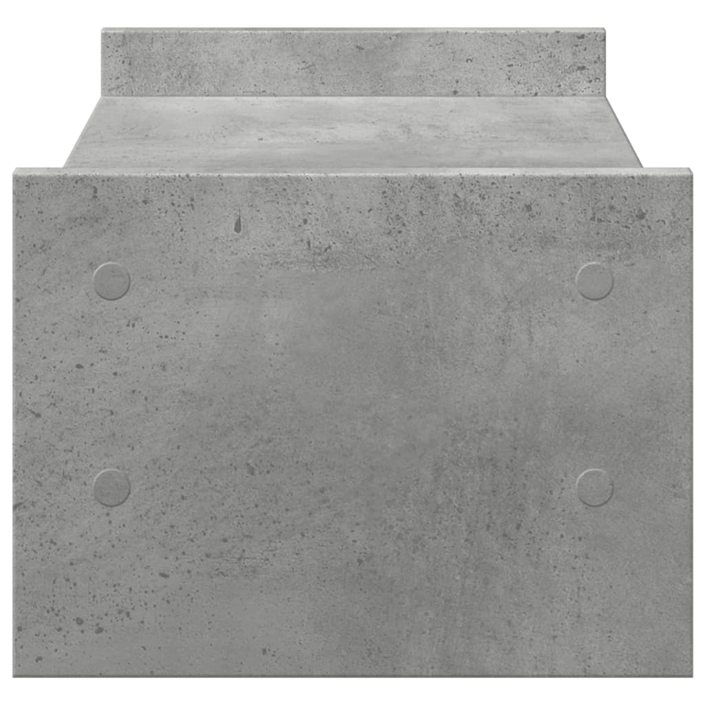 skærmholder 50x27x20 cm konstrueret træ betongrå