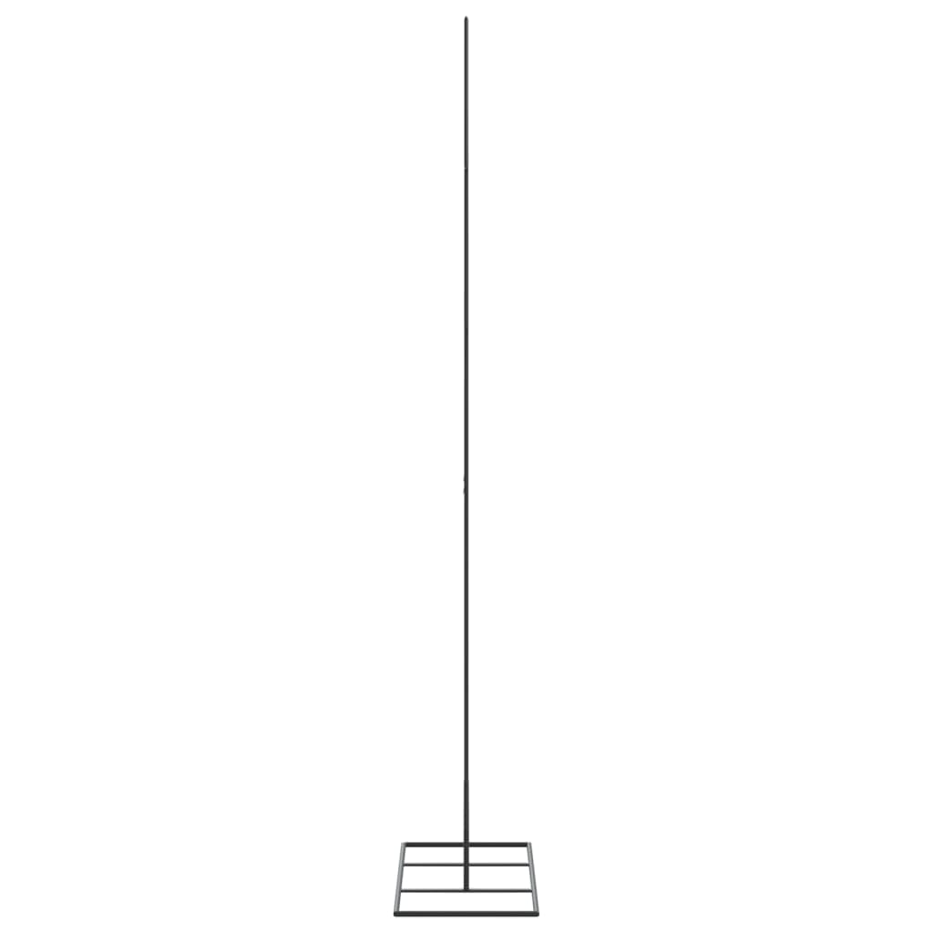 dekorativt juletræ 150 cm metal sort