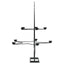 dekorativt juletræ 75 cm metal sort