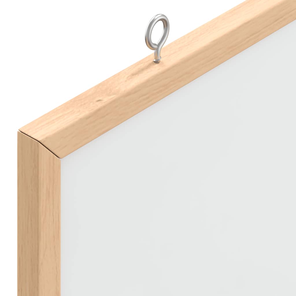 magnetisk whiteboardtavle med ramme i massivt fyrretræ 60x30 cm