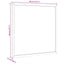magnetisk whiteboardtavle med ramme af massivt fyrretræ 40x40cm