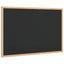 tavle med ramme af massivt fyrretræ sort 60x40 cm