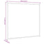 tavle med ramme af massivt fyrretræ sort 60x55 cm