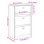 skoreol BODO 80x35x118 cm hvid