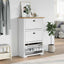 skoreol BODO 80x35x118 cm hvid og brun