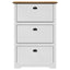 skoreol BODO 80x35x118 cm hvid og brun