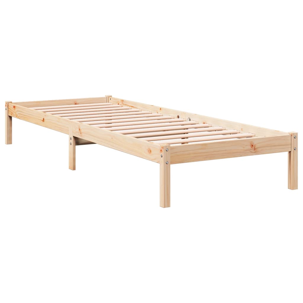 ekstra lang sengeramme uden madras 90x210 cm massivt fyrretræ