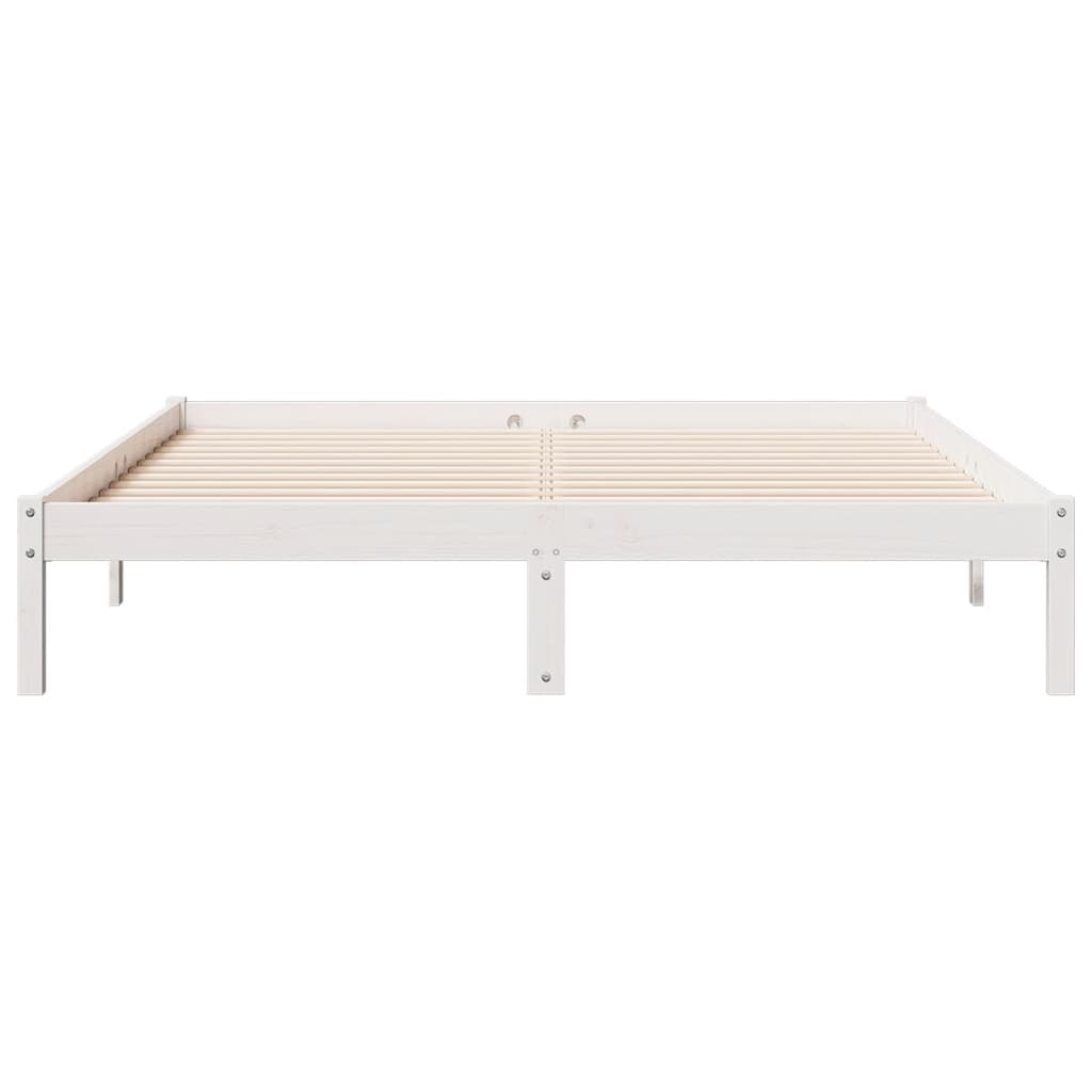 ekstra lang sengeramme uden madras 140x210 cm massivt fyrretræ
