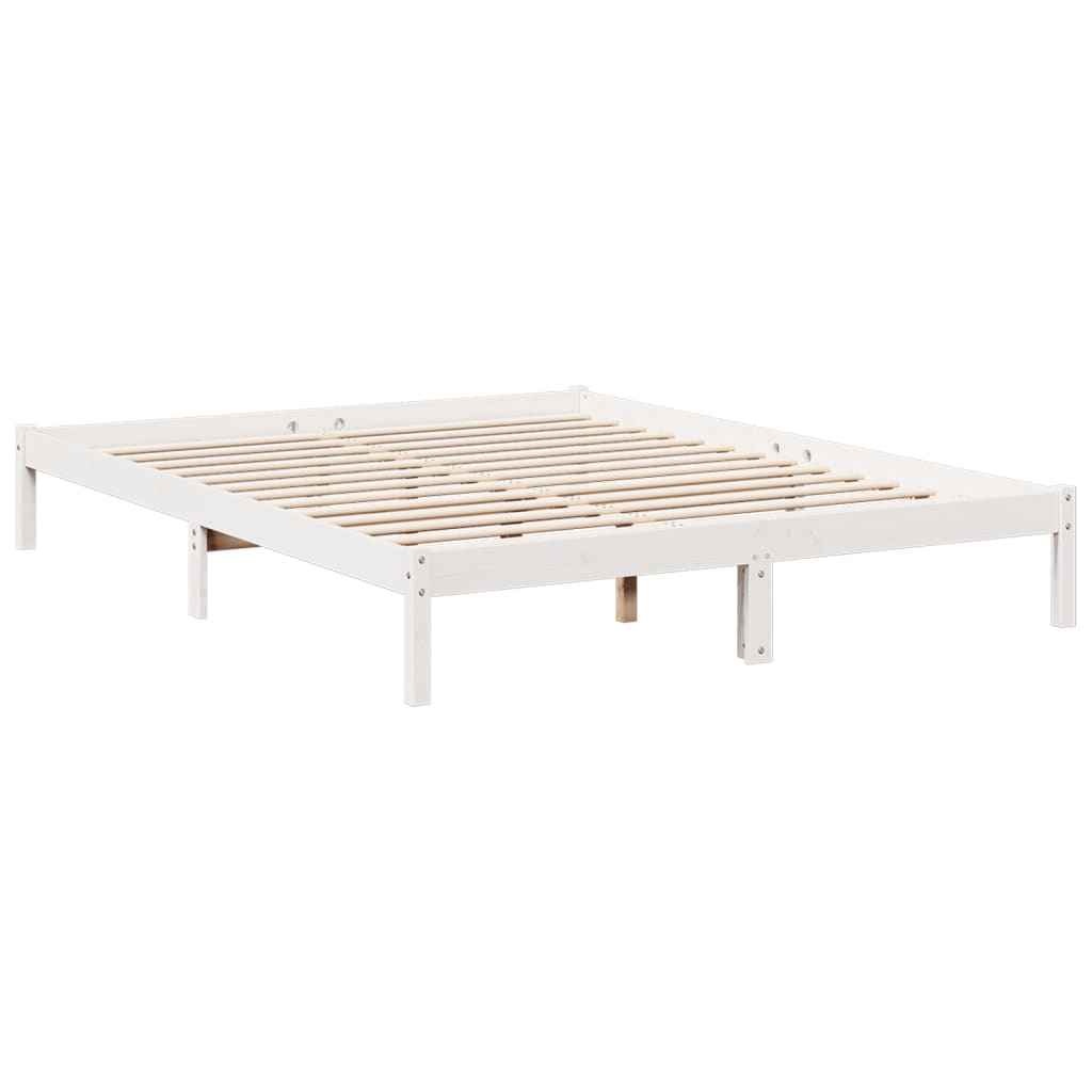 ekstra lang sengeramme uden madras 160x210 cm massivt fyrretræ