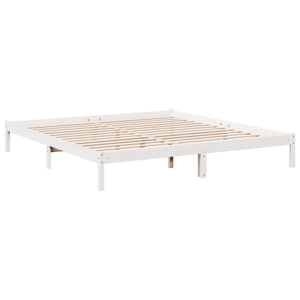 ekstra lang sengeramme uden madras 180x210 cm massivt fyrretræ