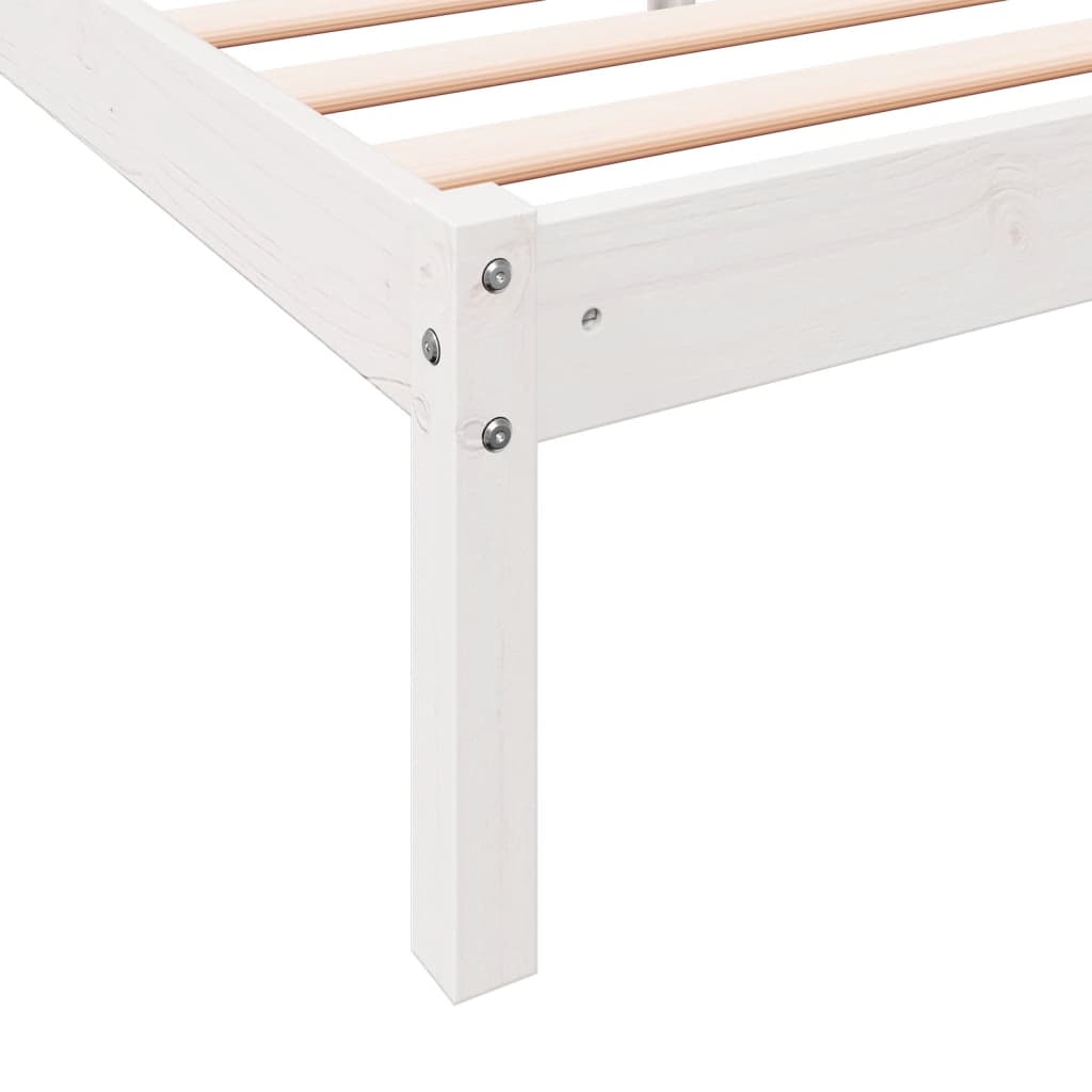 ekstra lang sengeramme uden madras 180x210 cm massivt fyrretræ