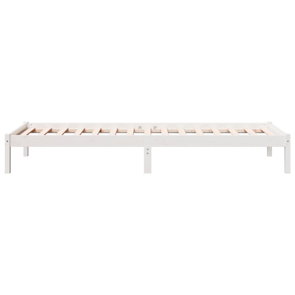 ekstra lang sengeramme uden madras 80x220 cm massivt fyrretræ