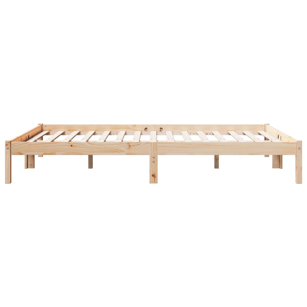 ekstra lang sengeramme uden madras 140x220 cm massivt fyrretræ