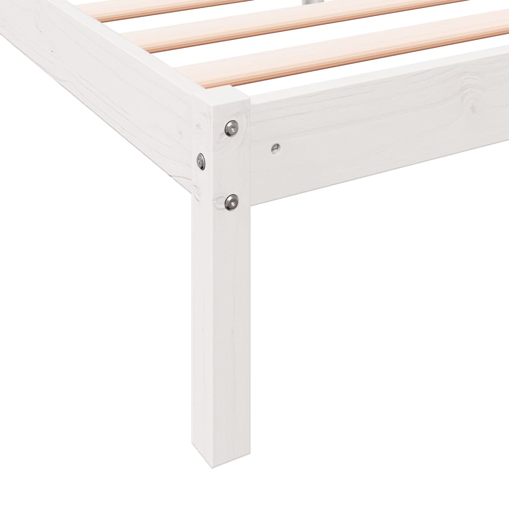 ekstra lang sengeramme uden madras 140x220 cm massivt fyrretræ