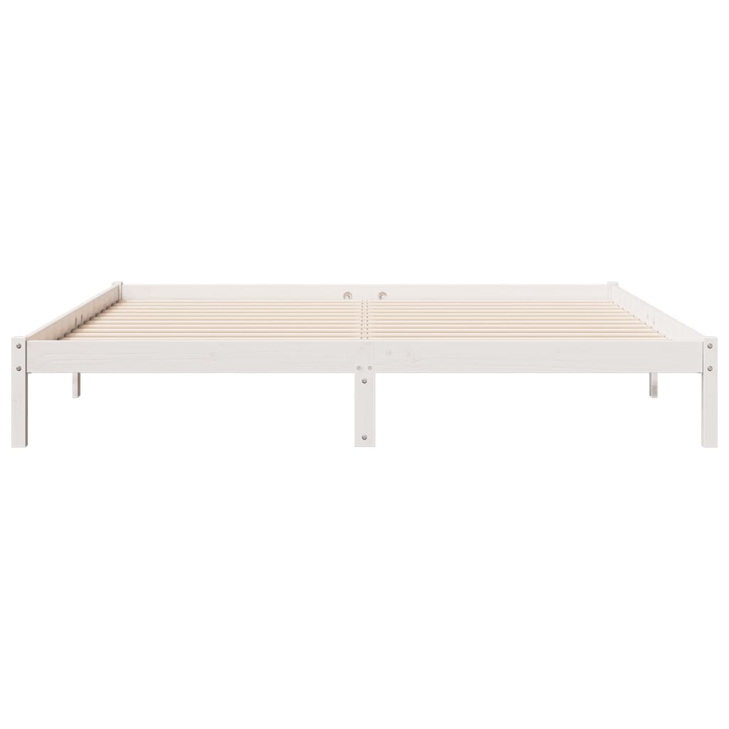 ekstra lang sengeramme uden madras 180x220 cm massivt fyrretræ