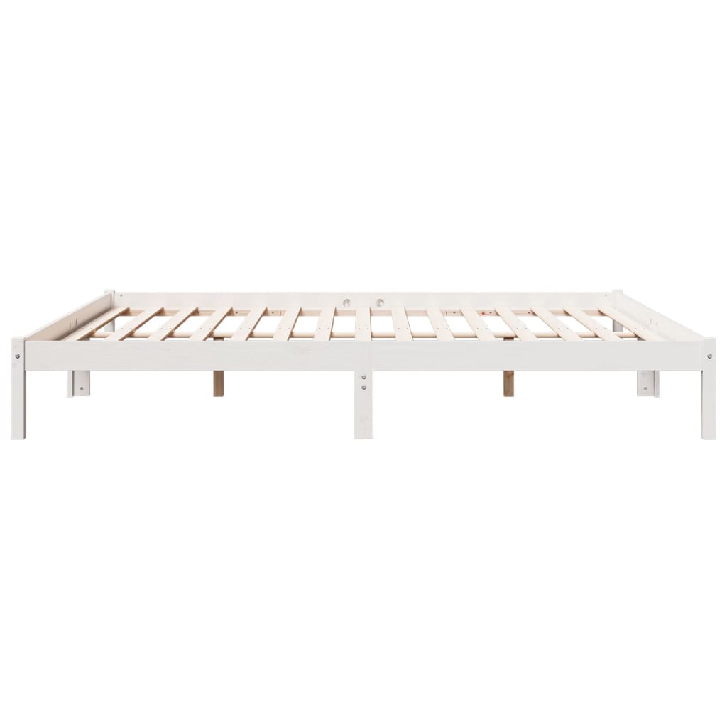 ekstra lang sengeramme uden madras 180x220 cm massivt fyrretræ
