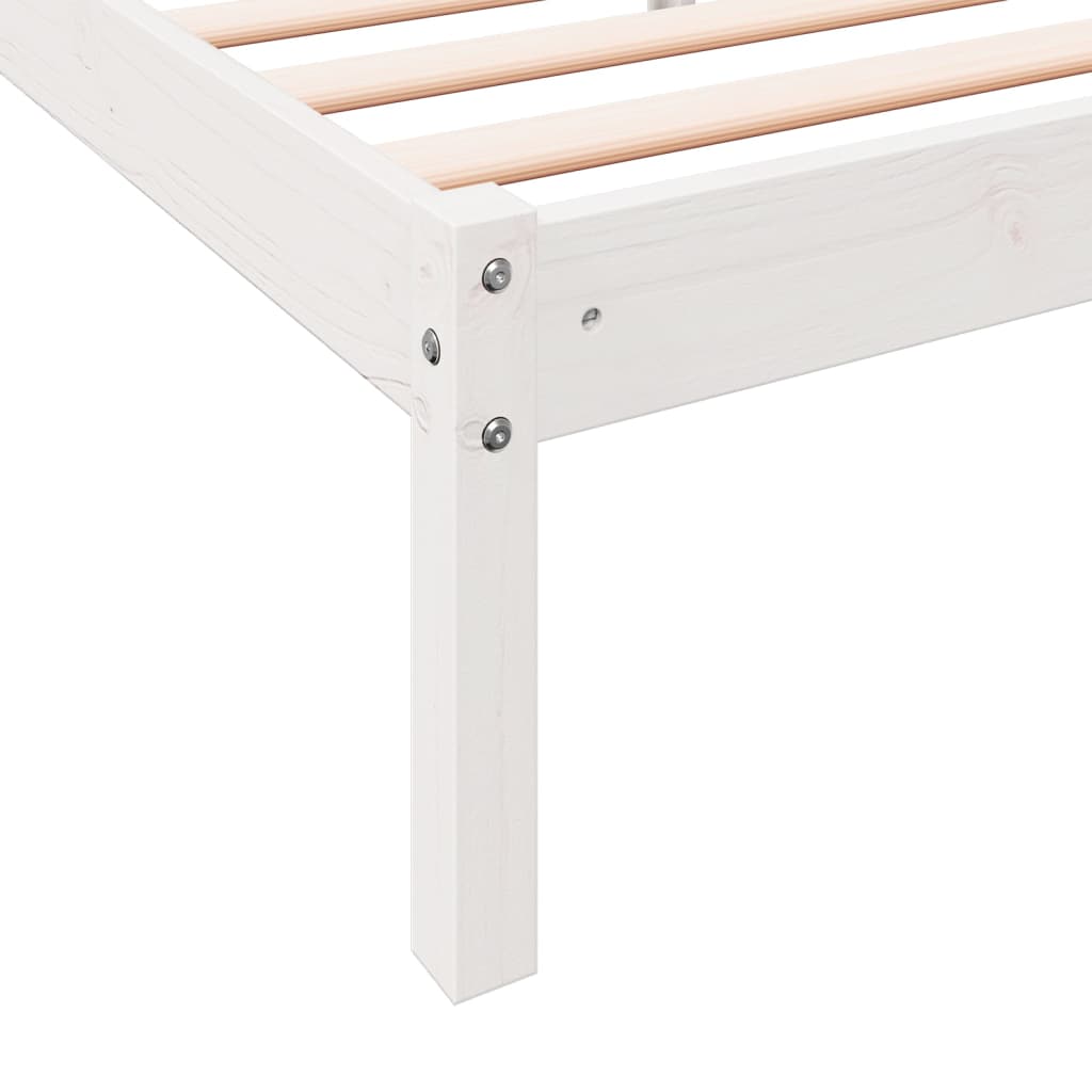 ekstra lang sengeramme uden madras 200x220 cm massivt fyrretræ