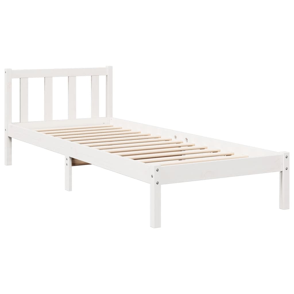 ekstra lang sengeramme uden madras 100x210 cm massivt fyrretræ