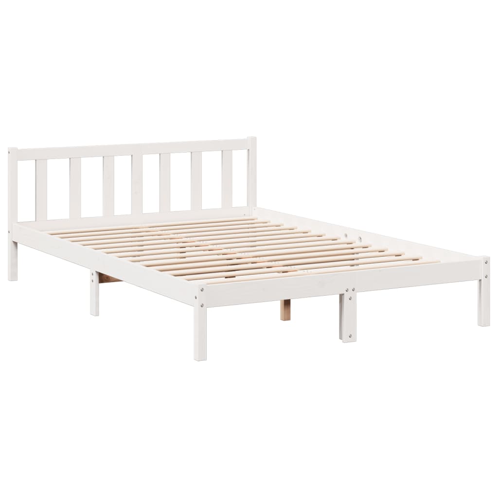 ekstra lang sengeramme uden madras 160x210 cm massivt fyrretræ