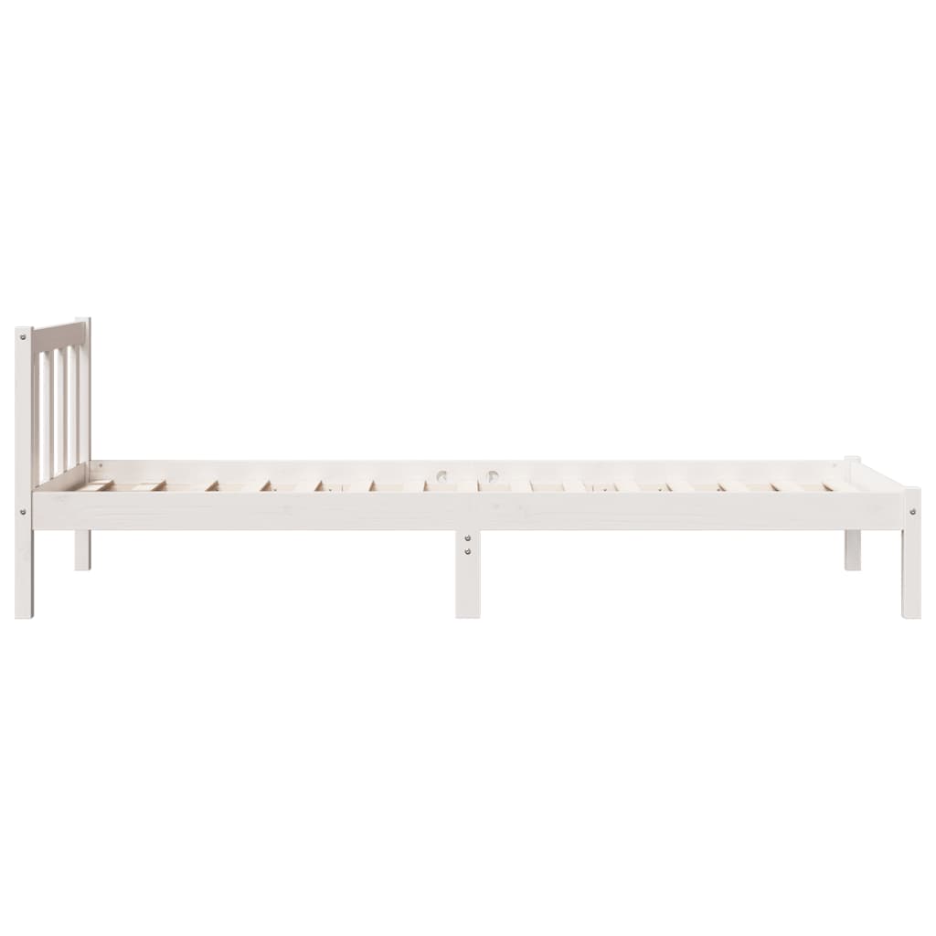 ekstra lang sengeramme uden madras 80x220 cm massivt fyrretræ